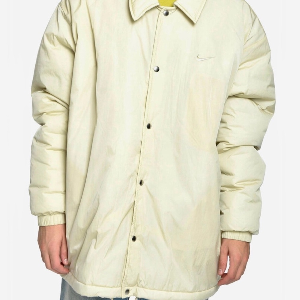 NWT Men’s Nike Oversized Therma-Fit Insulated Nylon Coaches Jacket Coat Sz Large